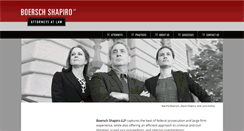 Desktop Screenshot of boerschshapiro.com